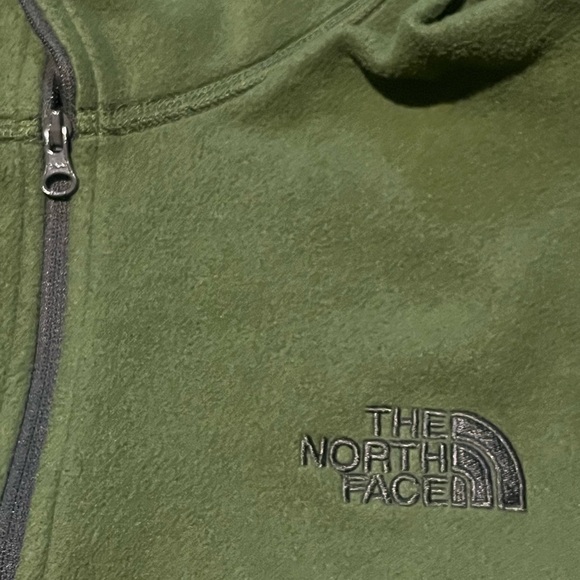 The North Face Olive Green Fleece Pullover - Picture 3 of 6